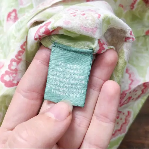 April Cornell • butterfly print cotton smock midi dress tent muumuu shift