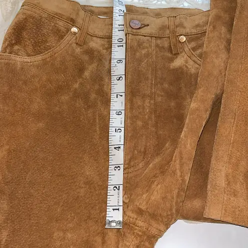 Vintage Wrangler Leather Pants Caramel Brown Jeans Slacks Size undefined