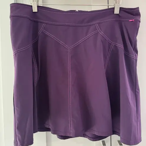 Title Nine Purple Skort Athletic Tennis Golf Hiking Pickleball Skirt Short Sz 12