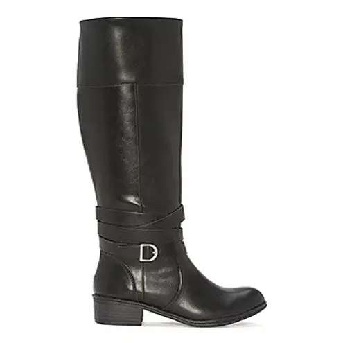 st. john's bay  Womens Douglas Stacked Heel Riding Boots (Memory Foam)