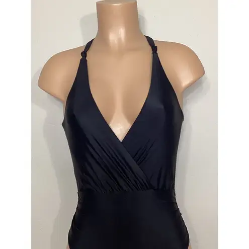 PilyQ New. black halter swimsuit.
