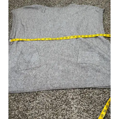 Love Stitch Womens Brown Sweater Poncho OS Boxy Oversized Cozy Warm