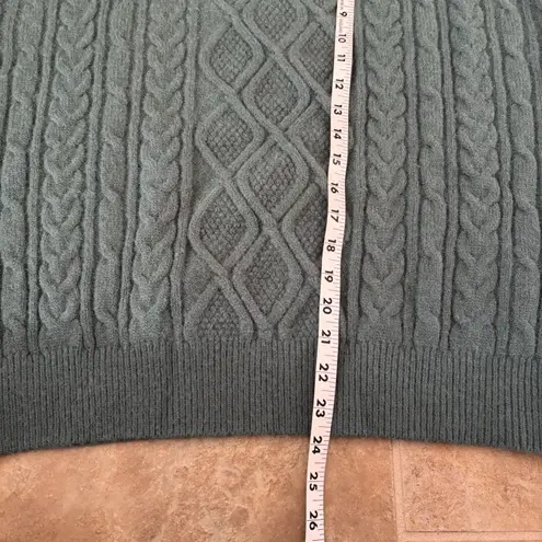 Aelfric Eden Cable Knit Pullover Womens Size Small Fisherman's Sweater Blue