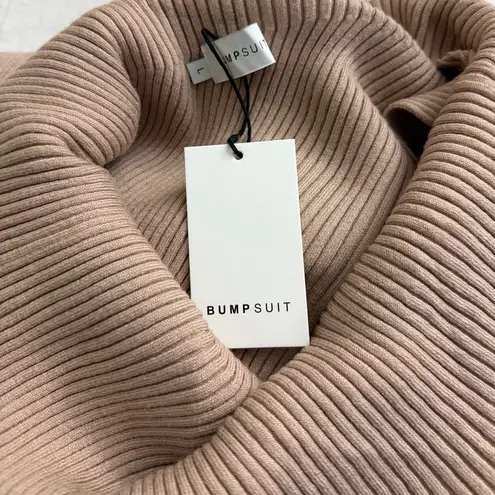 NWT Bumpsuit Ribbed One Shoulder Sweater Dress Tan Size undefined
