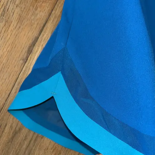 Summersalt Elastic Swim Skirt Blue With Teal Trim Size Med Zippered Pockets