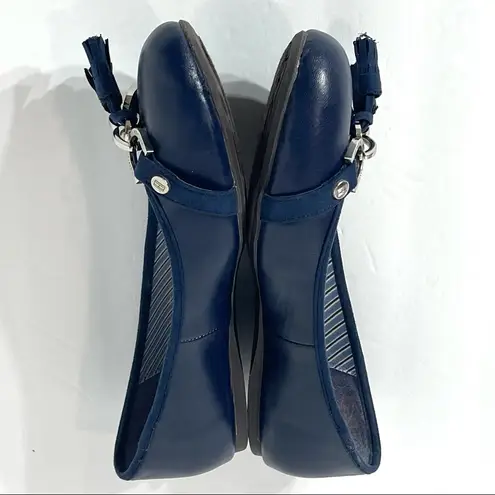 Tommy Hilfiger  Navy Slip On Ballet Tassel Flats Size 8