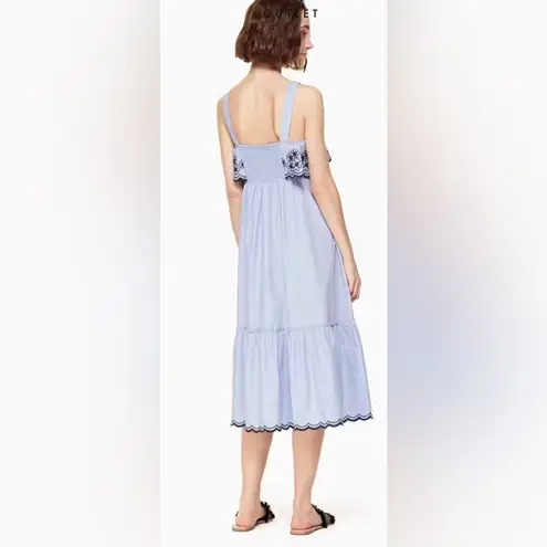 Kate Spade  Broome Street Daisy Embroidered Patio Dress
Blue Ruffled Dress
