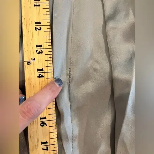 Mara Hoffman M Women's Silver Halter Silk Date Night Dress *TINY FLAW*