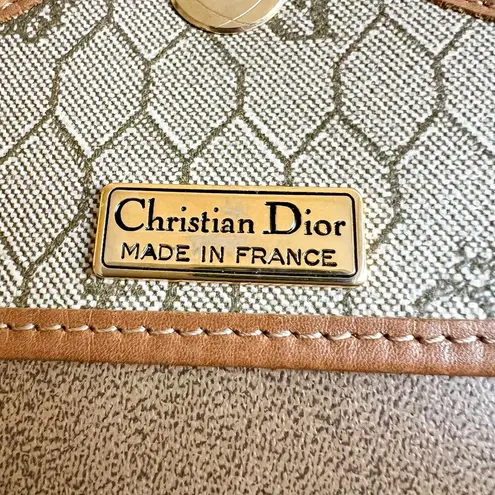 Christian Dior DIOR  Tan Honeycomb Crossbody Bag