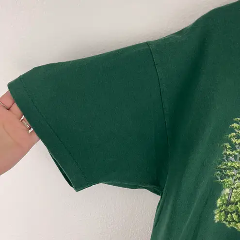 Anvil Vintage 1994 Dark Green Fox Hunt Sport Single Stitch Short Sleeve Graphic Tee