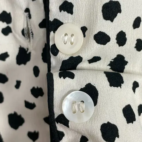 Isaac Mizrahi Pajamas Dots Cruella De Vil Halloween Costume Dalmatian Spots Med