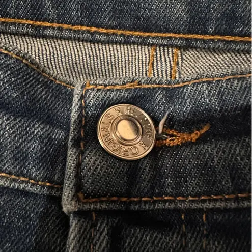 RE/DONE High Rise Medium Wash Skinny Leg Jeans Button Fly Sz 30