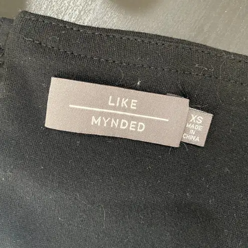 Like Mynded Boutique Cut Out Strapless Two Tone Chiffon Dress