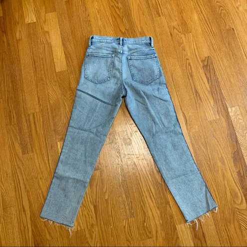 Banana Republic straight leg jeans with red stripe