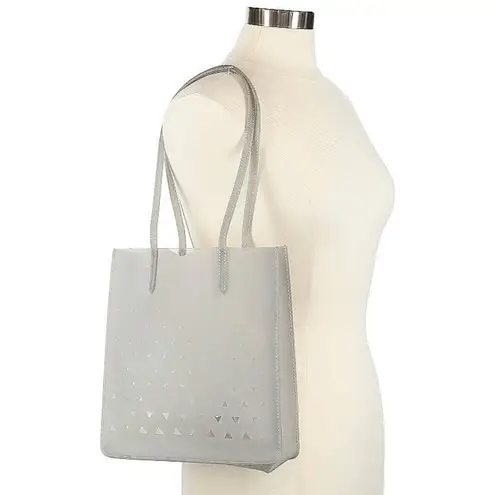 Eddie Borgo for Neiman Marcus matte jelly geometric tote bag Gray
