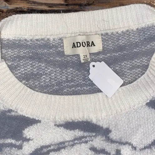 NWT Adora Zebra print sweater size 2X - Image 4