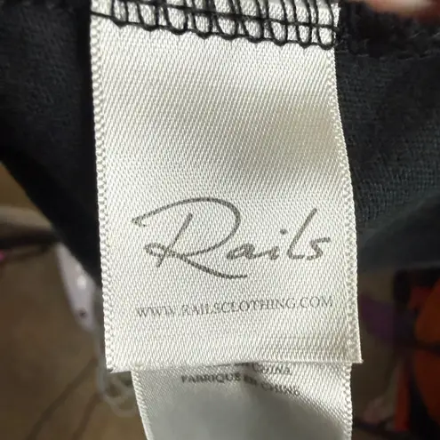 Rails Brie XL Black Sleeveless Knit Dress Twist Front Tie Detail Formal Career