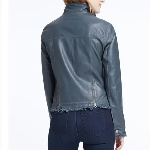 Jakett JKT NYC Alexa Jean Burnished Grey Leather Jacket Size M Gray Size M