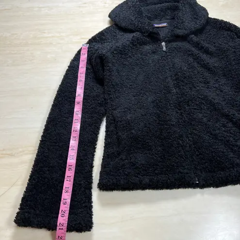 Patagonia  Synchilla Fleece Jacket Full Zip Cozy Warm Shawl Collar Black Womens