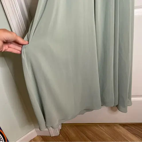 Birdy Grey Ruched Strapless Gown Sage Green Event formal evening