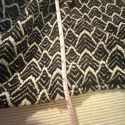 Gracia Fashion Black & White Wool Blend Belted Coat Women’s (check meas)