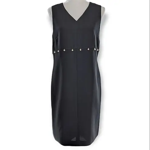 Harvé Benard Vintage Harve Bernard Evening Pearl V Neck Sheath Dress - 10P