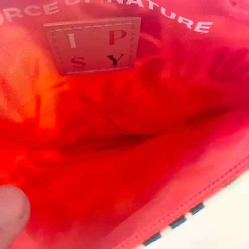 IPSY Cosmetic Bag Glam Makeup Pouch Travel Toiletry Zip Small Force of Nature Red