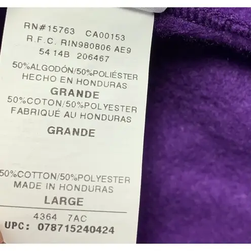 Hanes NWOT  Large Comfort Blend Sweatpants Pull On Elastic Waist Womens Purple