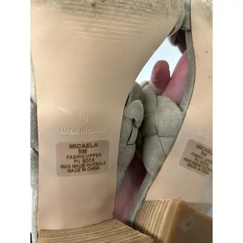 Kellparker Braided Sandals Neutral Tan Style Micaela Size 9M Dress Shoes