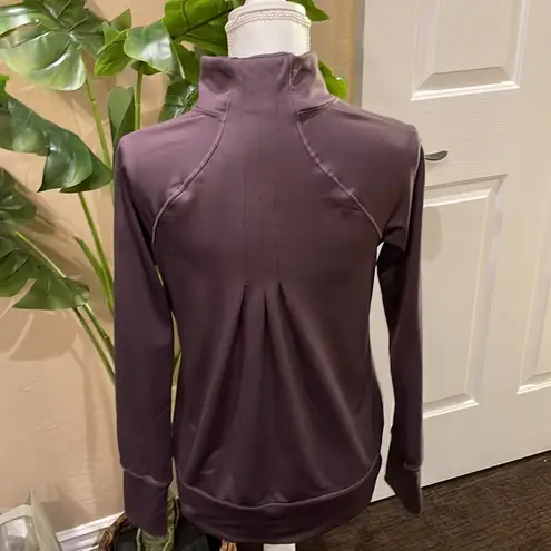 Apana purple zippered sweatshirt