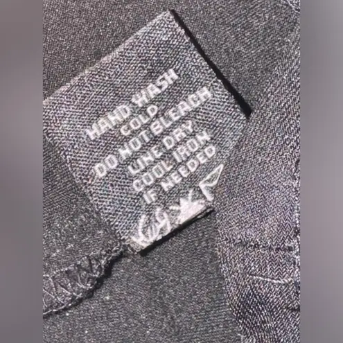 MSK Rhinestone Embellished Sleeve Black Dress Medium stretch