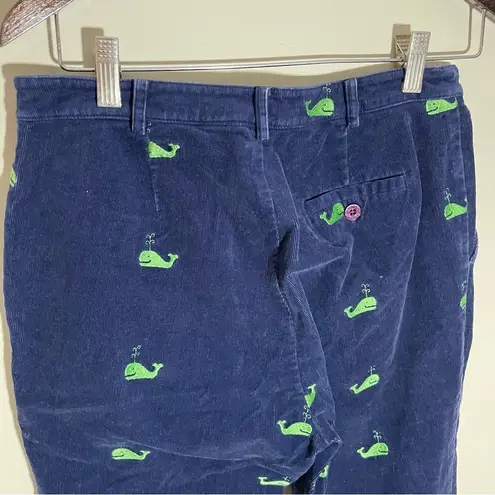 Lilly Pulitzer Vintage  Corduroy Whale Embroidered Pants