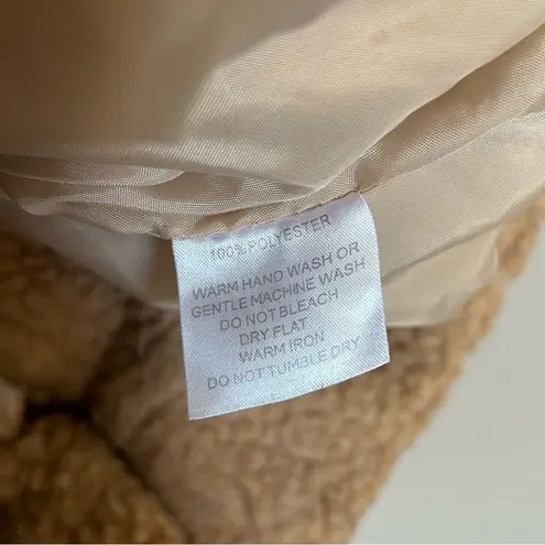 I am gia I.AM.GIA Pixie neutral oversized full zip teddy jacket women’s size XS