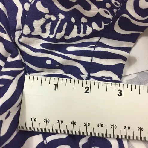 Lilly Pulitzer  Walsh Shorts Bright Navy Zebra Blue Seahorse Print Size 00 thumbnail 4