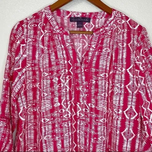 Gloria Vanderbilt Size Large Nova Flutter Sleeves Blouse Top