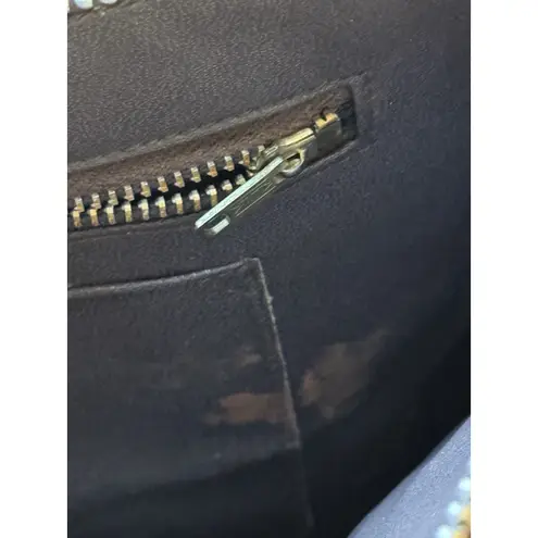 Vintage Bags By Varon Brown Snakeskin Purse Handbag Wooden Handle 1980's