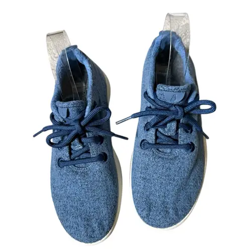 Allbirds Washable Wool Runners Womens Size 8 Blue Low Top Laced