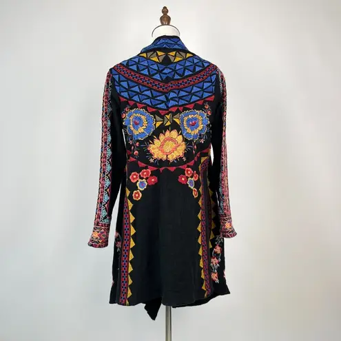 Johnny Was $598 NWOT Embroidered Floral Cardigan Multicolor Sweater Sz S