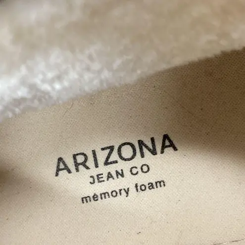 Arizona Jeans Arizona Jean Co bronze brown foil mini ugg boots ankle shearling lined 7.5