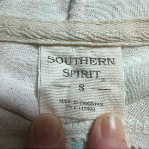 Baja Style Hoodie Pullover Mexican Sweater Teal Pink White Green