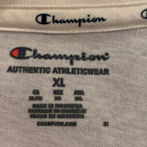 Champion  striped cropped pullover XL