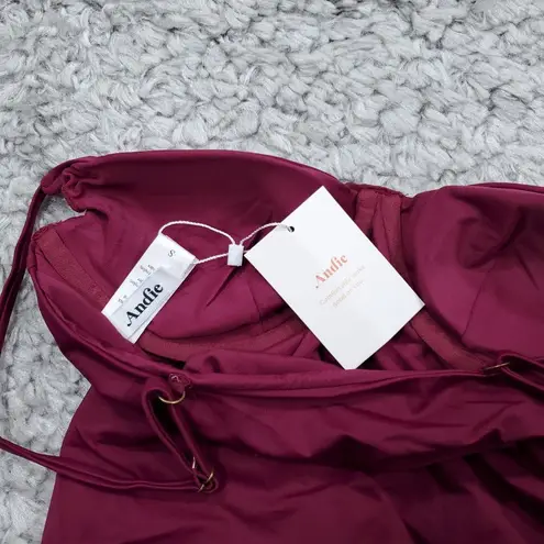 ANDIE Swim Canary Tank Top Tankini Swimsuit Plum Purple Size Small Underwire