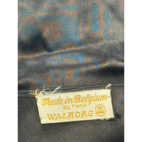 Vintage Walborg Beaded Evening Bag, Clutch Made in Belgium, Handbag Black