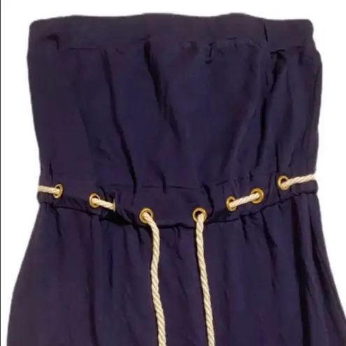 Saint Tropez West Saint Tropez Nautical themed strapless blue dress