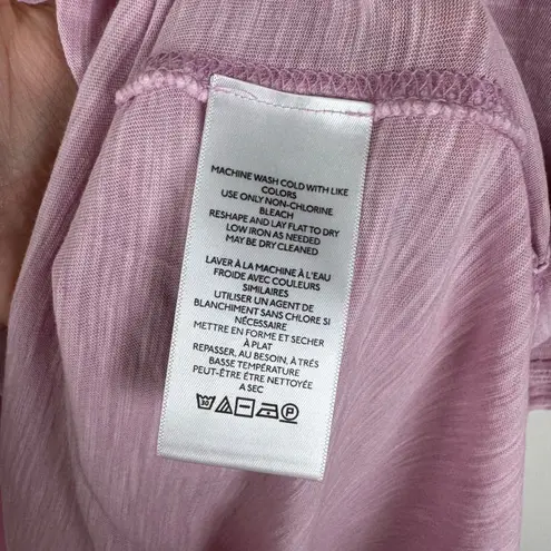 Pilcro NWT Anthropologie Slub Cotton Tee Medium Pink Soft Stretch Staple Relaxed