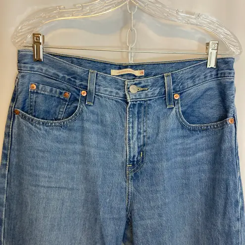 Levi’s Low Pro Straight Vintage 90’s Mid Rise Relaxed Slouchy Blue Denim Jeans Size 28