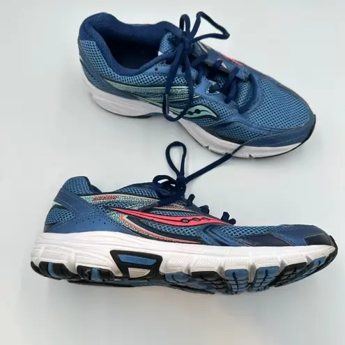 Saucony Cohesion 9 Womens Running Shoes Athletic Sneakers Blue Coral Women's 10