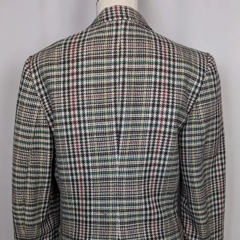 American Vintage Vintage Prisma Houndstooth Multicolored Tweed Black and White Blazer