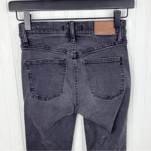 Madewell  9" High-Rise Skinny Jeans in Berkeley Black Button Fly H3026 Size 25