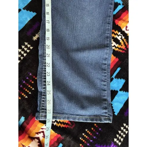 Riders By Lee Denim Dark Wash Jeans Mid Rise Size 16P Straight Leg Classic Logo